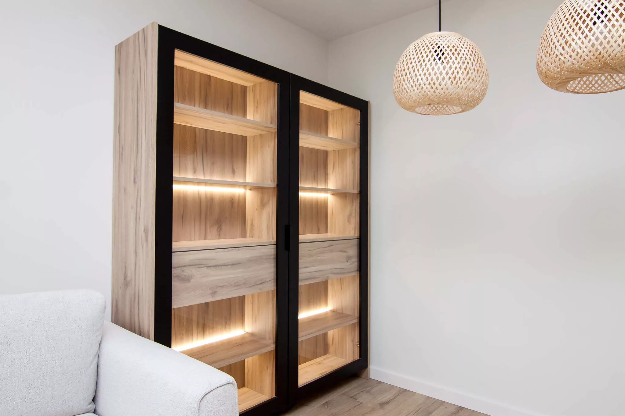 Witryna z podświetleniem LED